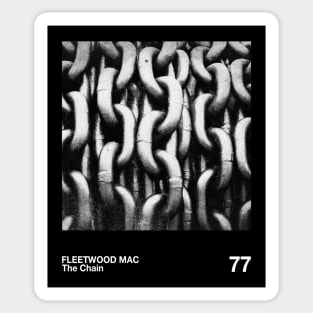 Fleetwood Mac - The Chain ∆∆ Fan Artwork Minimalist Classic Sticker